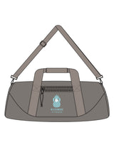The Gym Duffel - Gray - BLISSMODE FITNESS - Center Body Stacked - Printed - Full Color