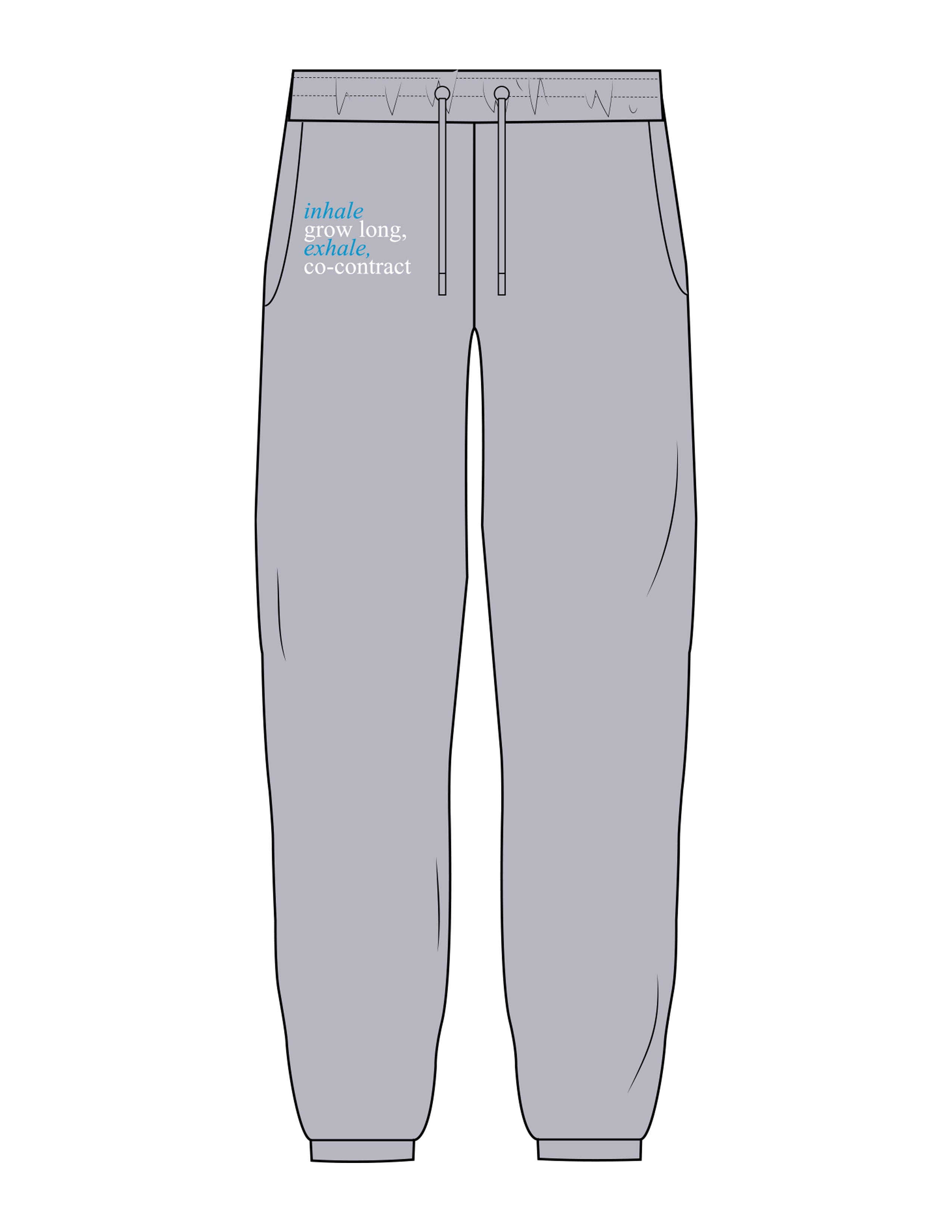 The Mens Classic Sweatpants - Heather - Reforming Foundations - Right Leg Stacked - Printed - Full Color