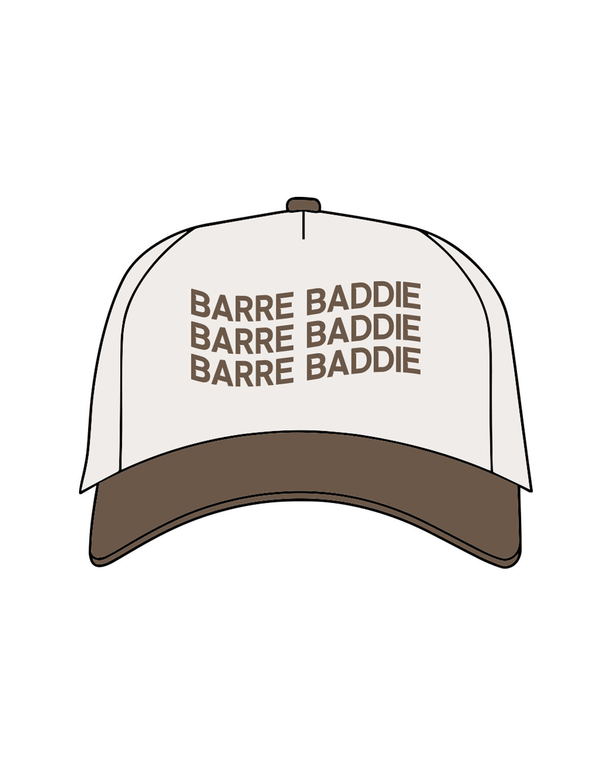 The Canvas Cap - Natural / Walnut - Karve - Center Crown - Printed - Walnut