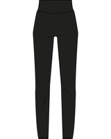The Basic Legging - Black - HeartCore - Back Left Leg - Printed - Red