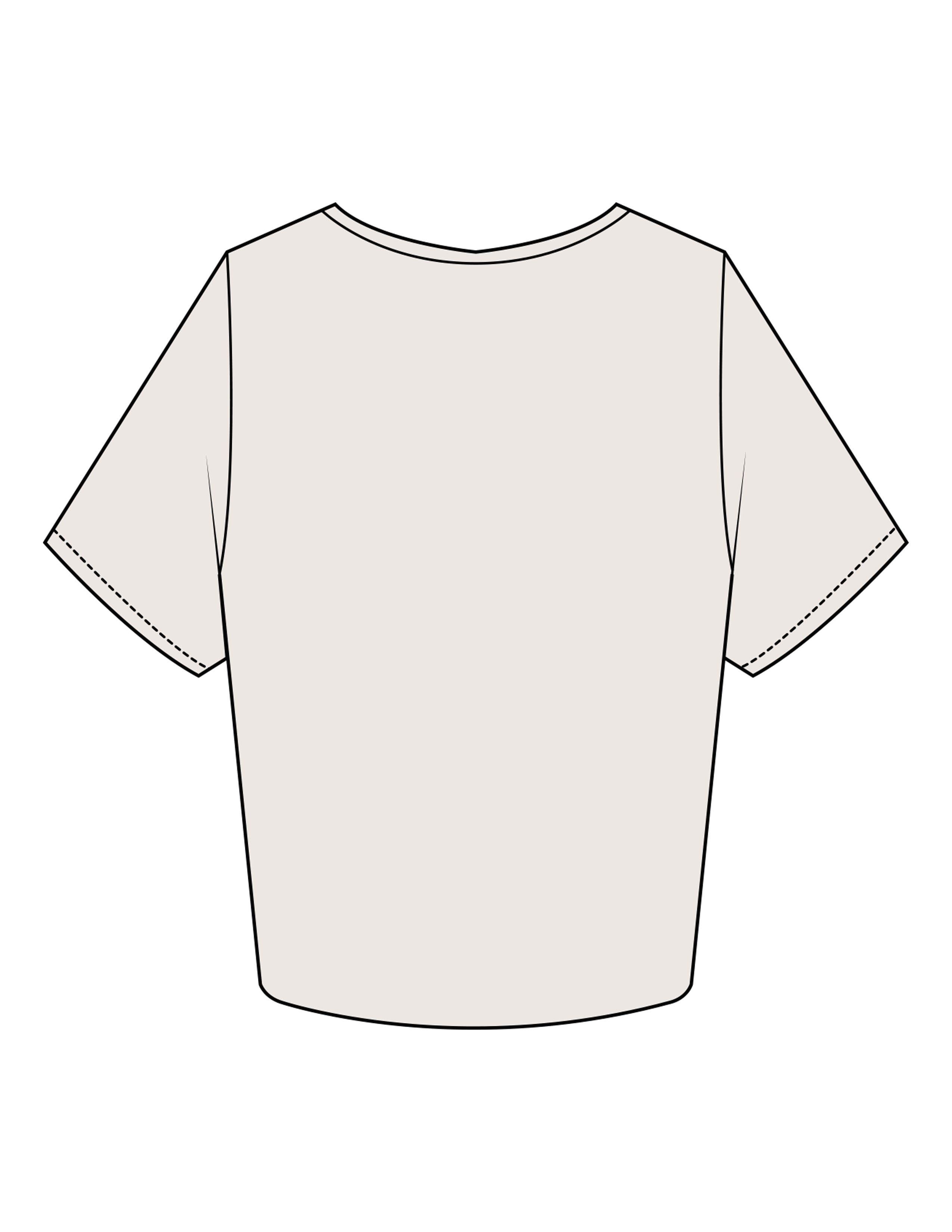 The Crop Tee - Bone - Velvaere - Center Chest Stacked - Printed - Terracota