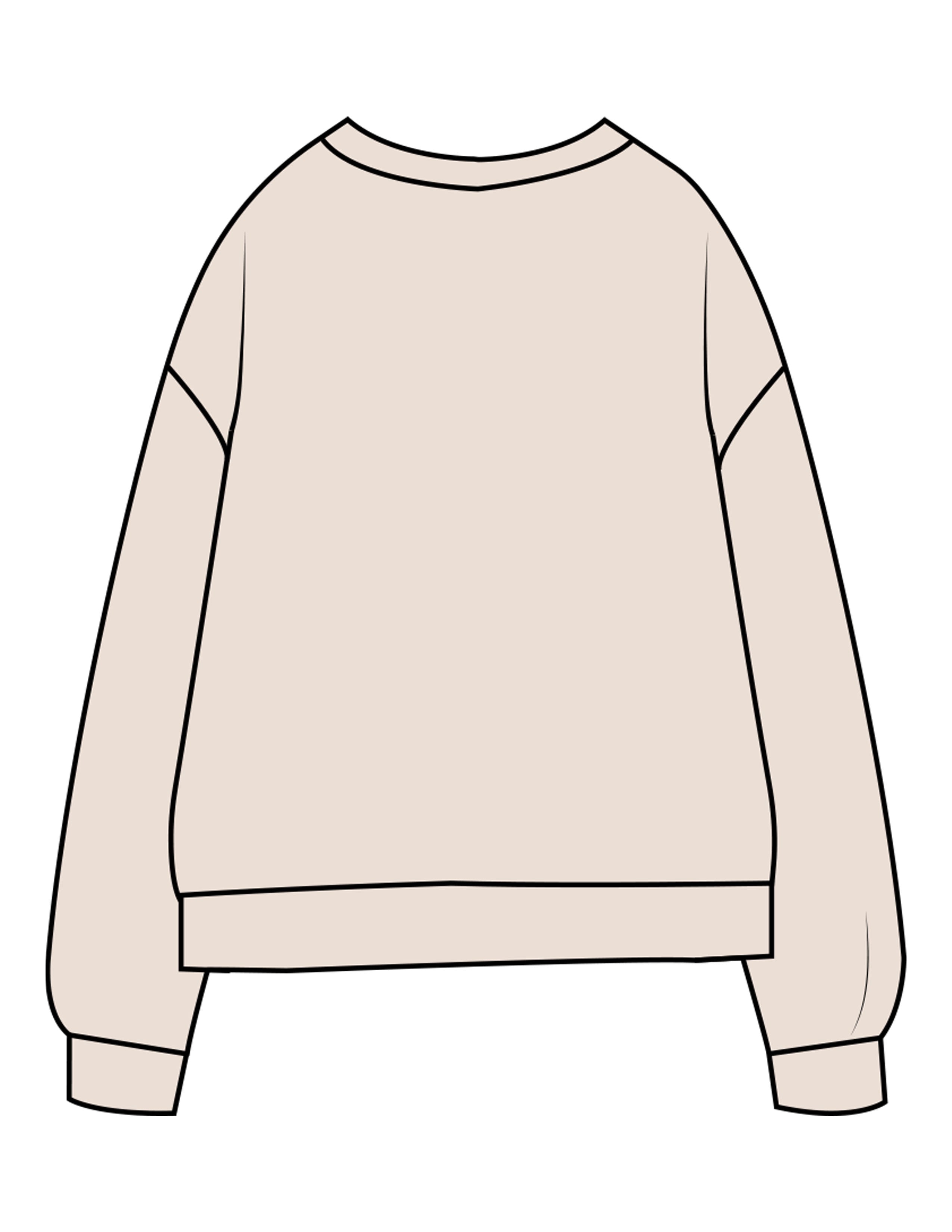 The Midweight Unisex Crewneck - Washed Ivory - Practice Yoga - Center Chest Stacked - Printed - Charcoal