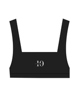 The Box Cut Bra - Black - Studio 10 - Center Chest - Printed - White