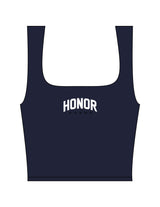 The Square Neck Tank - Navy - Honor Pilates - Center Chest - Printed - Full Color