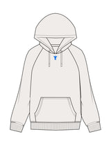 The Super Heavyweight Hoodie - Natural - DontKnow. - Upper Chest - EMB - Blue