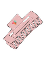The Claw Hair Clip - Rose - Stowe Sweets - Top Logo - Printed - Full Color