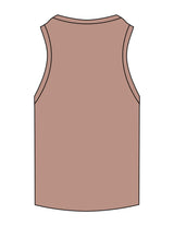 The Ribbed Full Length Tank - Clay - Core Collective - Center Chest "C|C" - Embroidered - White