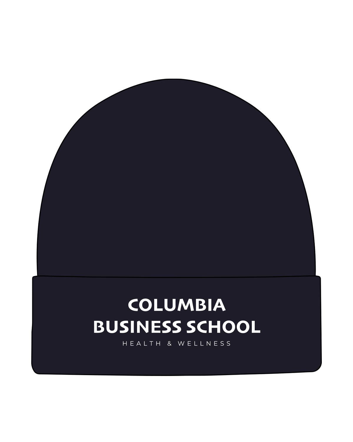 The Beanie - Navy - CBS - Center Stacked - White