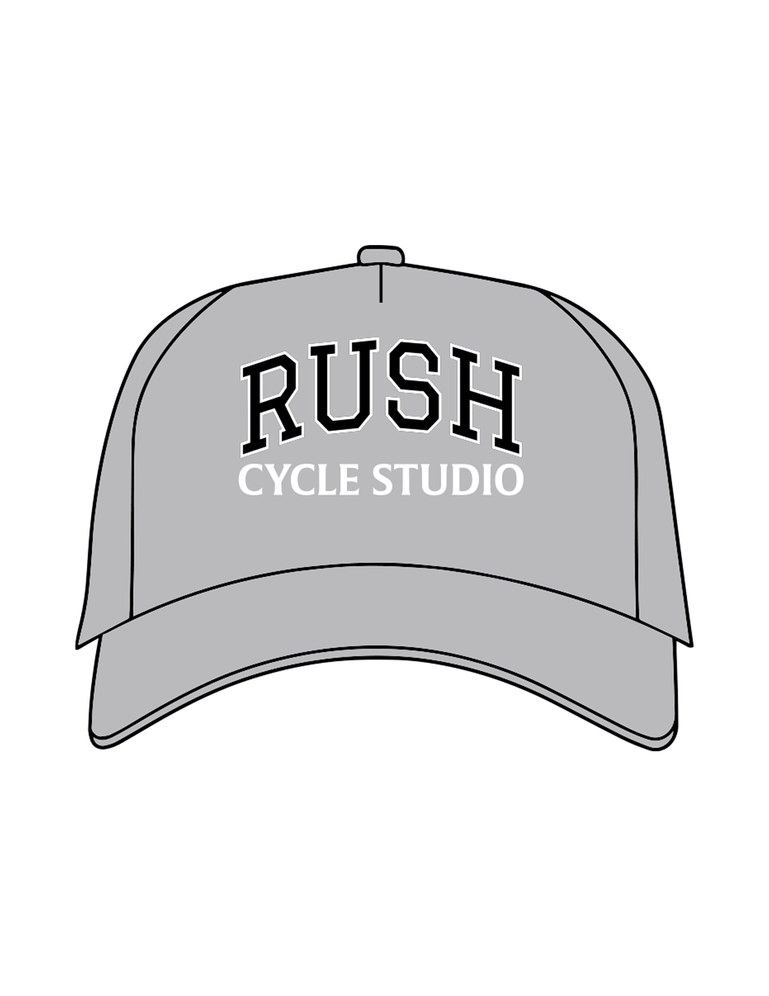 The Canvas Cap - Storm - Rush Cycle Studio - Center Crown Stacked - Printed - Full Color