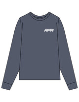 The Mens Long Sleeve - Petrol - Reiner Pump Systems - Left Chest & Back Stacked - Printed - White