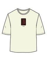 The Oversized Crop Tee - Butter - Barnes. The Label - Chest Stars - Printed - Full Color