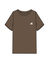 The Mens Heavyweight Tee - Walnut - JL Marketing - Left Chest & Back Image - Printed - White