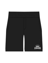 The Mens Beach Short - Black - Gladden Gains - Left Leg - Printed - White