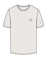 The Mens Tee - Bone - The Body Refinery - Left Chest Round - Tone on Tone