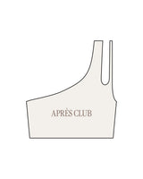 The One Shoulder Bra - Beige - Lagree Tahoe - Center Chest - Printed - Brown