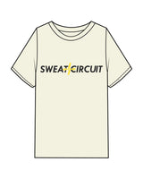 The Womens Heavyweight Tee - Butter - Sweat Circuit - Center Chest - Back Neckline - Printed - Full Color