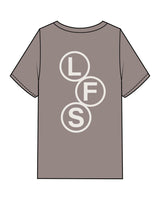 The Mens Heavyweight Tee - Washed Gray - Lagree Fit Studio - Left Chest - Back Center - Printed - Bone