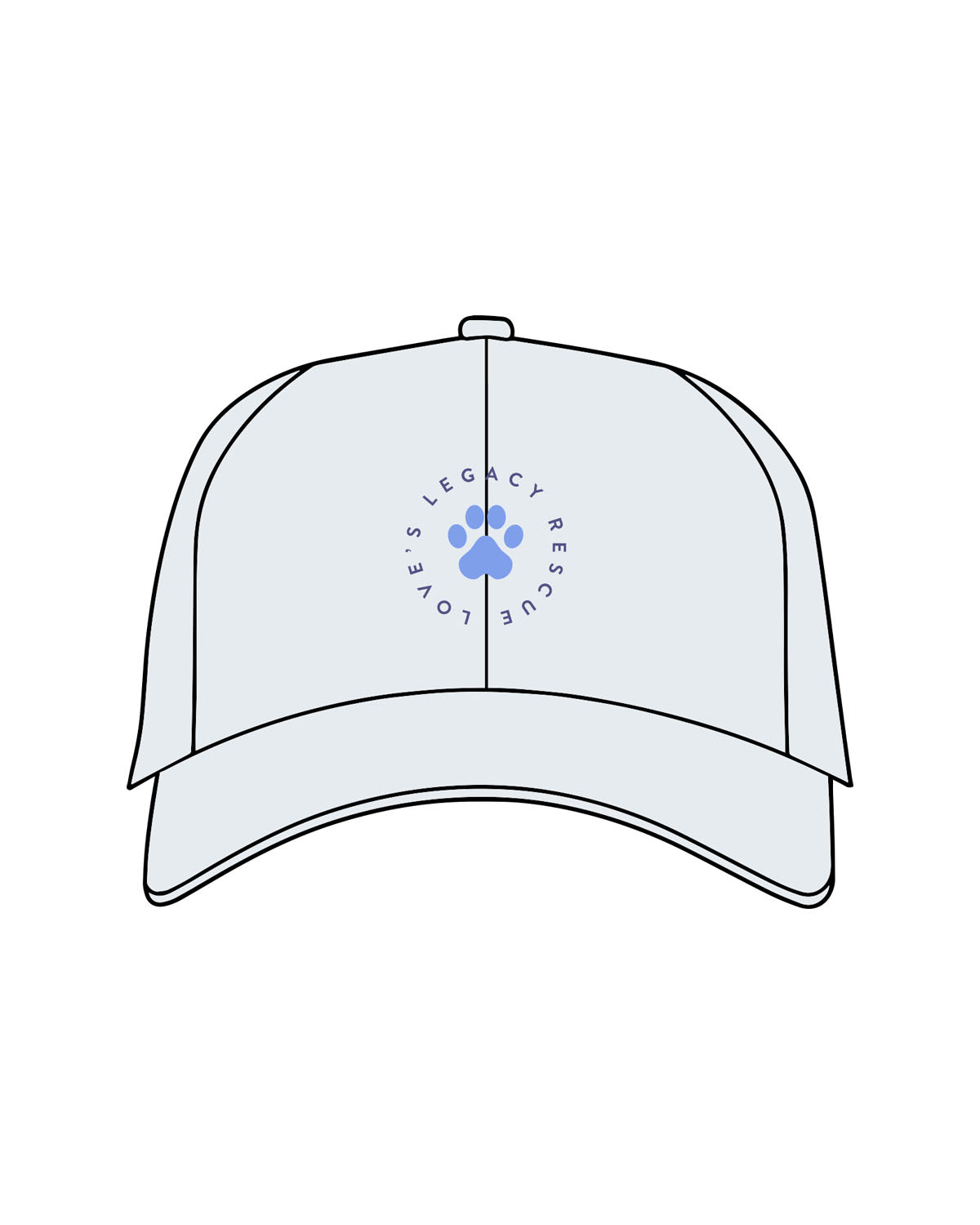The Dad Hat - Light Blue - LLR - Center Crown - Embroidered - Full Color