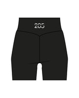 The Basic Short - Black - Studio 205 - Back Waist - 205 Overlay - Printed - White