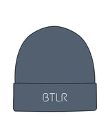 The Beanie - Petrol Blue - BTLR - Center Brim - Embroidered - White