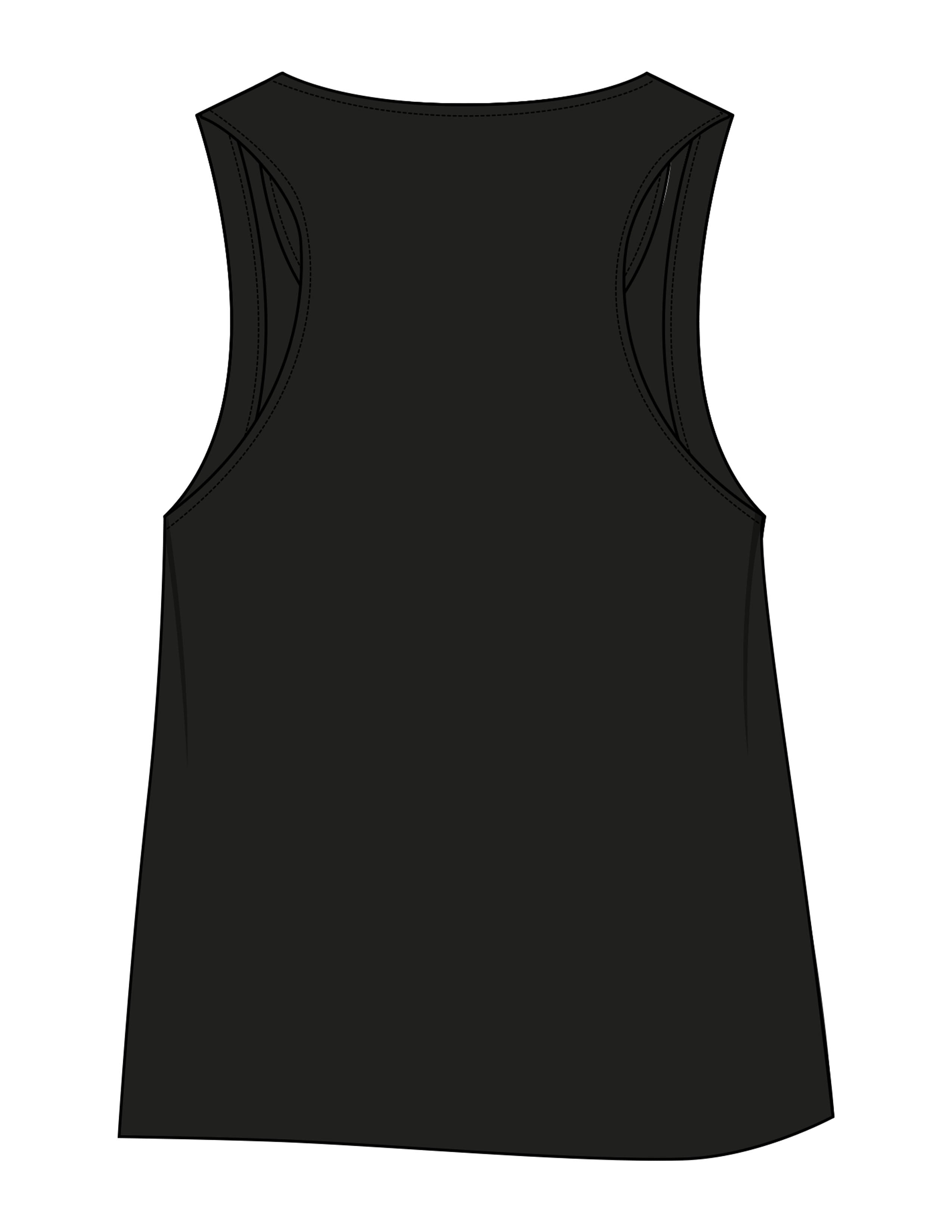The Crop Tank - Black - SWS - Center Chest Script - Printed - Mauve