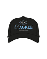 The Trucker Hat - Black - Powerhouse Fitness - Center Crown "Lagree" - Embroidered - Full Color