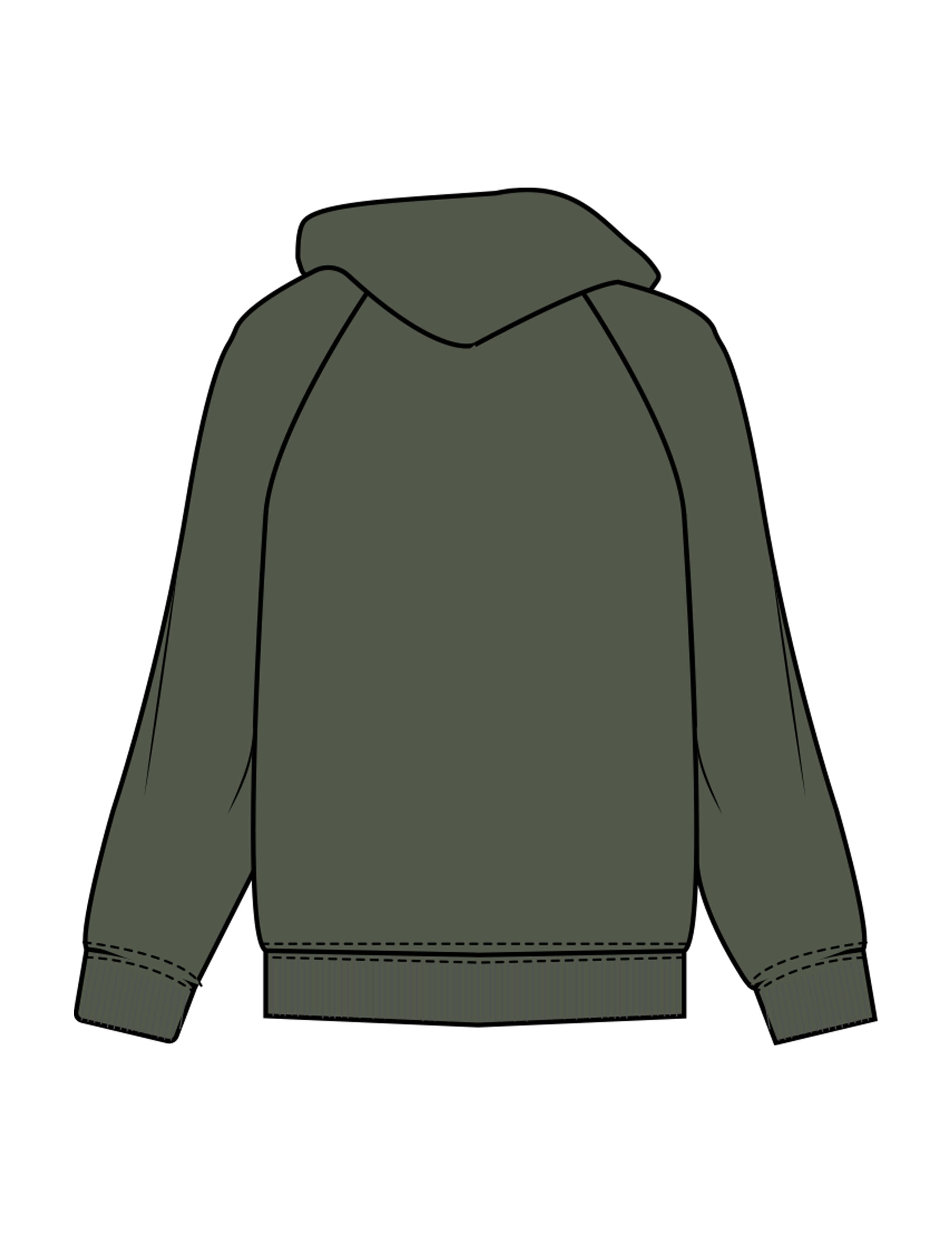 The Mens Hoodie - Cypress - Lucky Penny - Center Chest Stacked - Embroidered - Light Pistachio