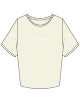 The Crop Tee - Butter - Body Lab - Center Chest - Printed - White