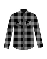 The Flannel - Gray / Black - Reform Fitness - Left Chest Pocket Stacked - Printed - White