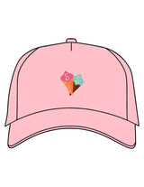 The Trucker Hat - Pink - Stowe Sweets - Center Crown - Printed - Full Color