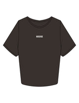 The Crop Tee - Washed Black - Lagree House - Center Chest "HOUSE" - Embroidered - White
