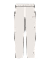 The Mens Straight Leg Sweatpants - Bone - Pulse Lagree Fitness - Left Leg - Printed - Tone on Tone