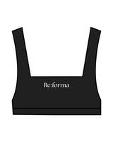 The Box Cut Bra - Black - Center Chest Small Font & Center Back - White