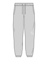 The Mens Classic Sweatpants - Heather - Core Reform - Left Leg "CR" - Printed - White
