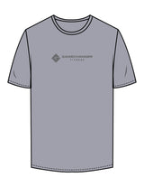 The Mens Tee - Heather - Game Changer - Chest Stacked - Printed - White