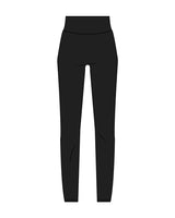 The Basic Legging - Black - D Lagree - Back Center Waist - White
