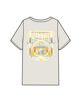 The Mens Heavyweight Tee - Washed Bone - Blenders - Left Chest & Back "AUSTIN" - Printed - Full Color
