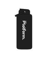 The Wide Mouth Water Bottle - Black - The Platform Studio - Center Body - Printed - White