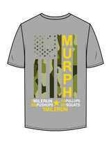 The Mens Tee - Heather - Crossfit Trifecta -  Center Chest & Full Back - Printed - Full Color
