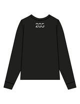THE MENS HEAVYWEIGHT LONG SLEEVE - Black - Studio 205 - Left Chest "LAGREE" & Back Neckline - Printed - White