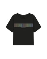 The Midweight Crop Tee - Black - Instaphysiques - Center Chest Stacked - Full Color