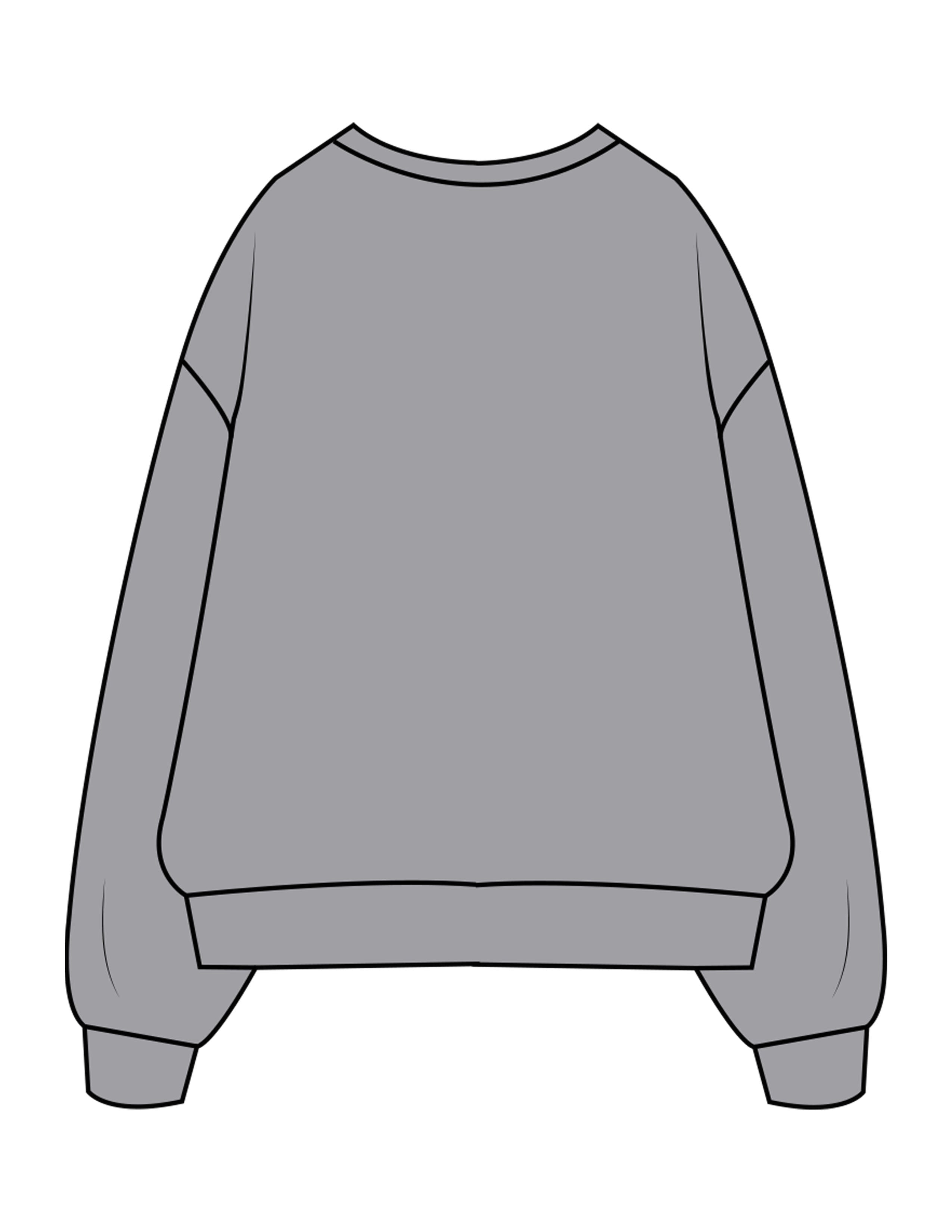 The Mens Crewneck - Heather - Refined Movement - Left & Right Chest - Printed - White