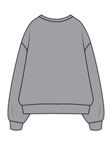 The Mens Crewneck - Heather - Refined Movement - Left & Right Chest - Printed - White