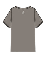 The Mens Heavyweight Tee - Washed Gray - Lagreemixx Retail - Chest Arc Stacked - Back Neckline - Printed - Washed Bone