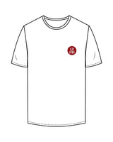 The Mens Tee - White - Luma Wellness - Left Chest - Printed - Red