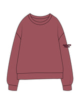 The Midweight Unisex Crewneck - Washed Maroon - Activate House - Left Sleeve & Full Back - Printed - Dark Maroon