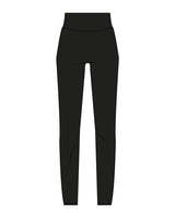 The Basic Legging - Black - Sultivate - Center Back Waistline Logo - Printed - White