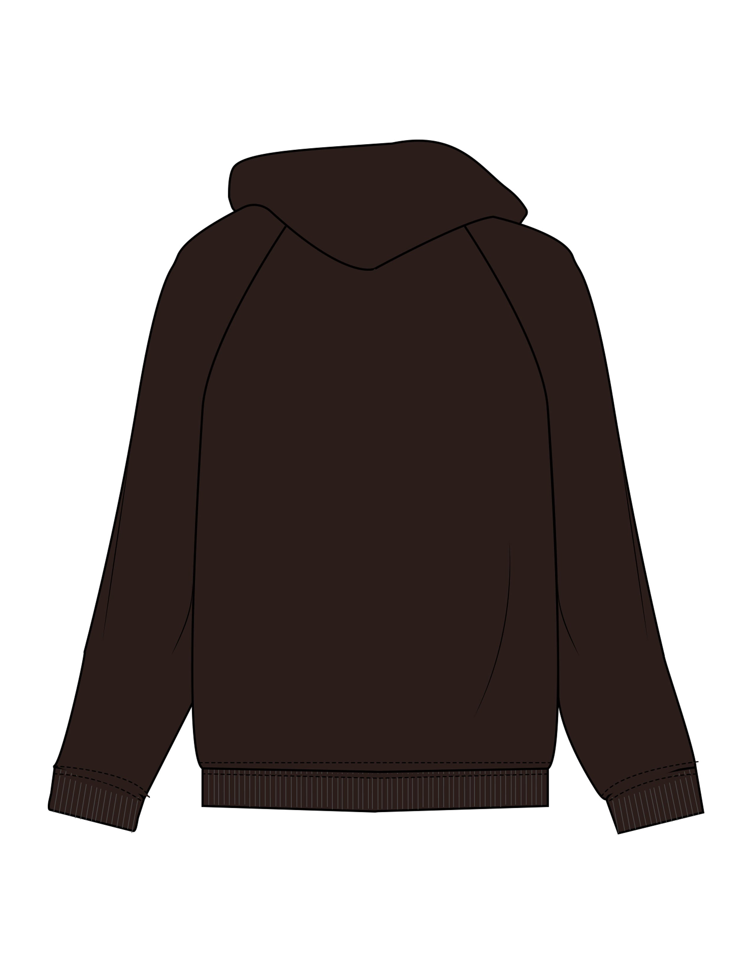 The Recycled Unisex Zip Hoodie - Brown - Core Crown Point - Left Chest - Printed - Full Color