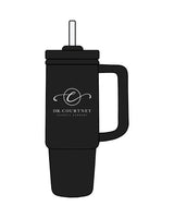 The Tumbler Cup - Black - Dr.Courtney - Center Stacked - White