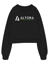 The Studio Crop - Black - ALTORA - Center Chest Stacked - Printed - Full Color